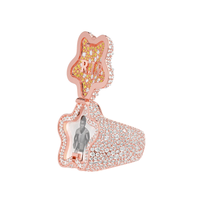 Custom “Star” Flip Photo Ring