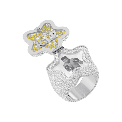 Custom “Star” Flip Photo Ring
