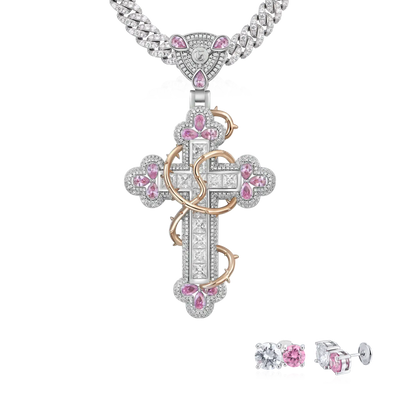 Thorned Romance Pendant & Earrings Set