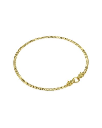 WONG Dragon Cuban Chain + Hoop Earrings Set