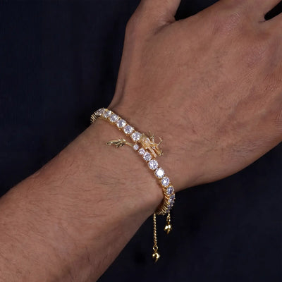 WONG Dragon Tennis Bracelet - 5mm