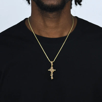 Thorned Rose Cross Pendant