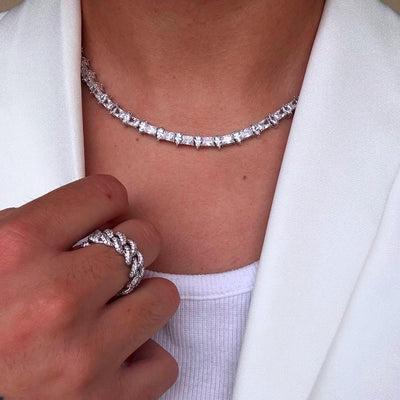 Moissanite Refined Luster Tennis Chain - 6mm