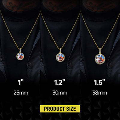 Micro Custom Round Photo Pendant