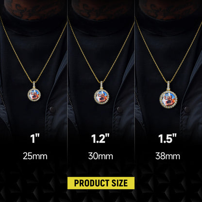 Micro Custom Round Photo Pendant