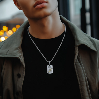 Zodiac Dog Tag Pendant