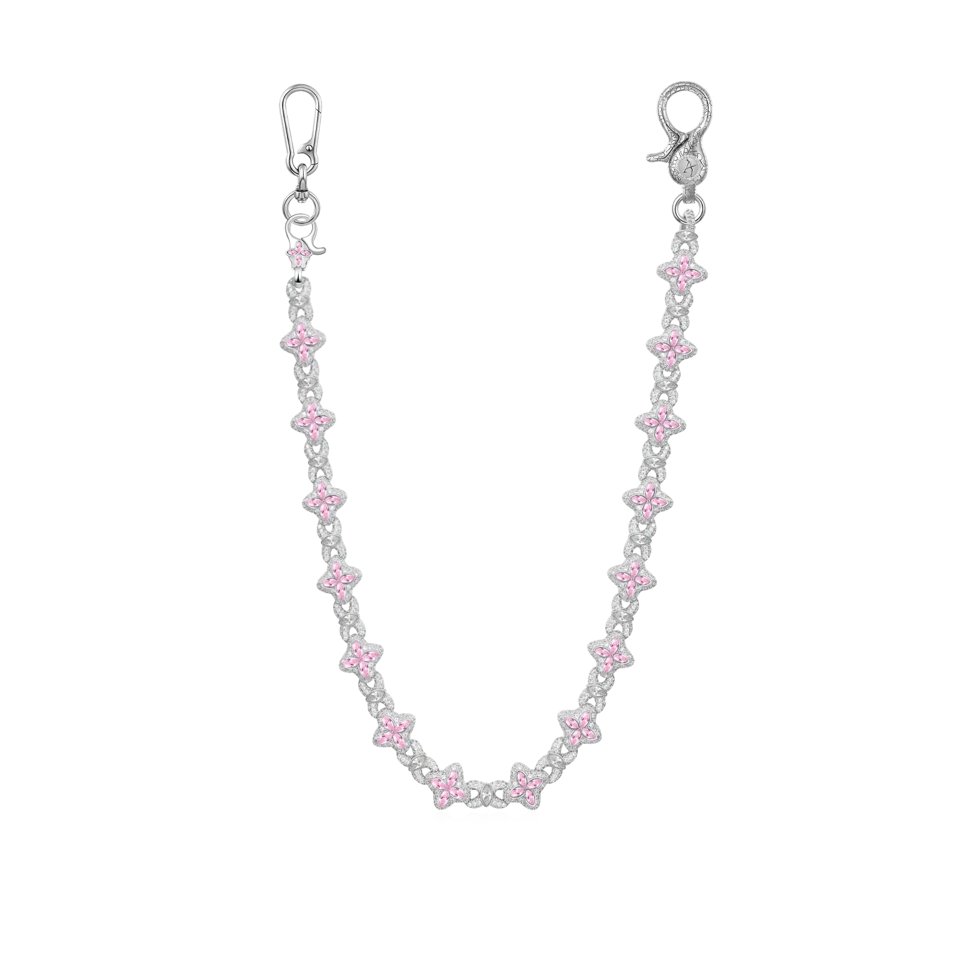 アクセサリー VVs VVS Moissanite Luminous Clover Sterling Silver Necklace & Wallet