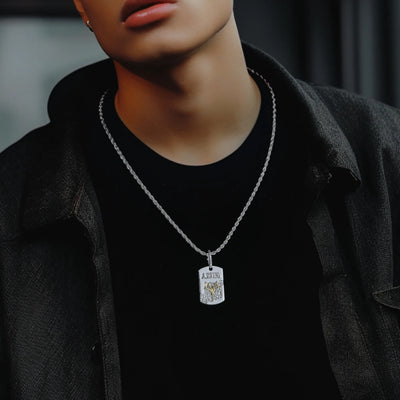 Zodiac Dog Tag Pendant