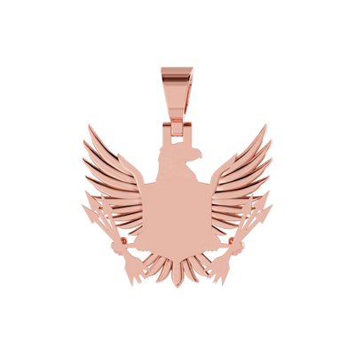 Custom 3D Eagle Photo Frame Pendant