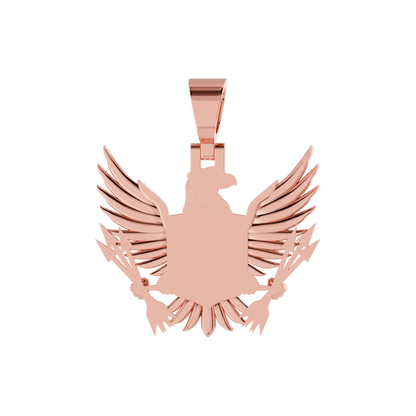 Custom 3D Eagle Photo Frame Pendant