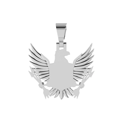 Custom 3D Eagle Photo Frame Pendant