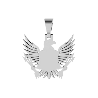 Custom 3D Eagle Photo Frame Pendant