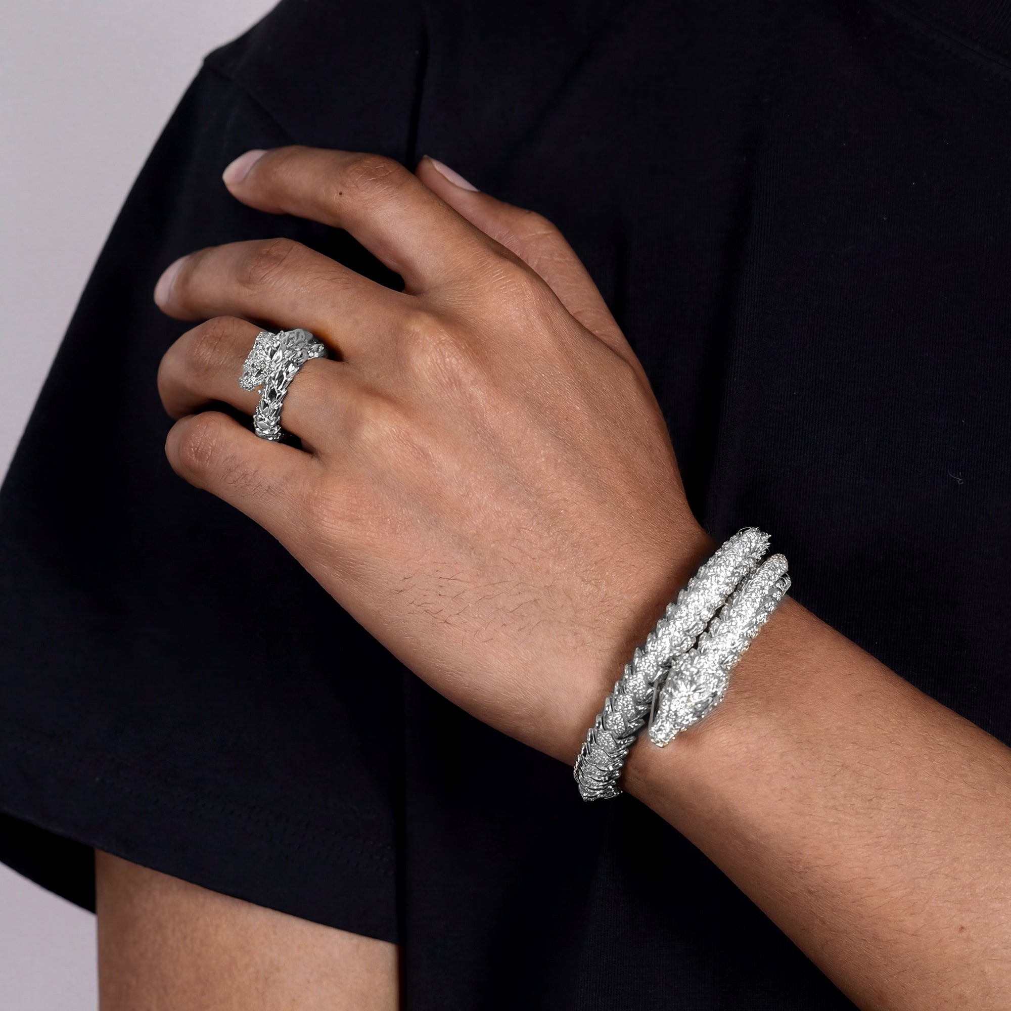 WONG Ⅱ Dragon Ridge Hand Bracelet & Ring Set