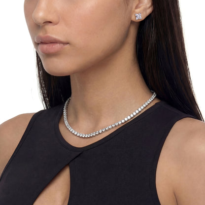 Sweet Edge Iced Chain & Earring Set