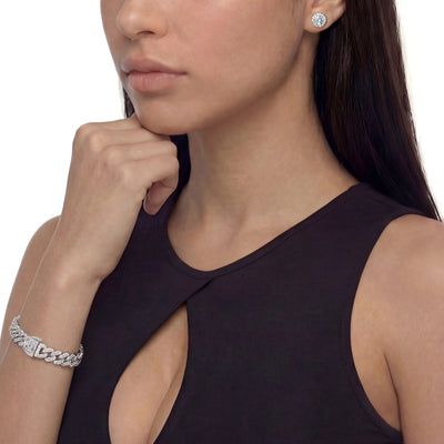 Halo Sparkle Earrings & Bracelet Set
