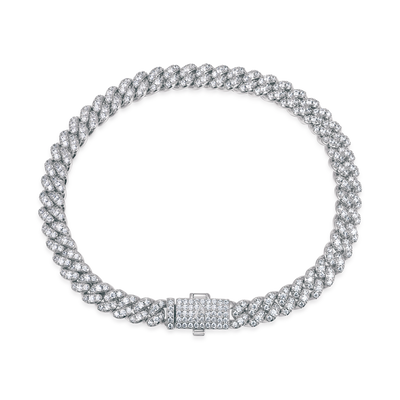 Round Cut Cuban Link Bracelet - 6mm