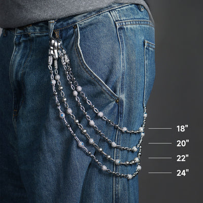 Infinity Bloom Chain & Wallet Chain + Lighter Case Set