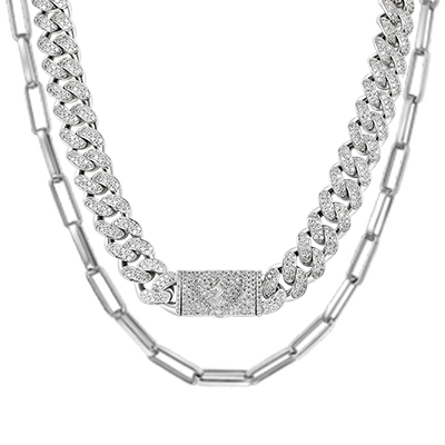 12mm Broken Heart Cuban Choker Chain - APORRO