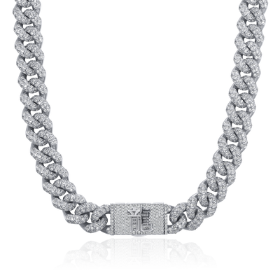 WONG Dragon Box Clasp Cuban Chain - 15mm