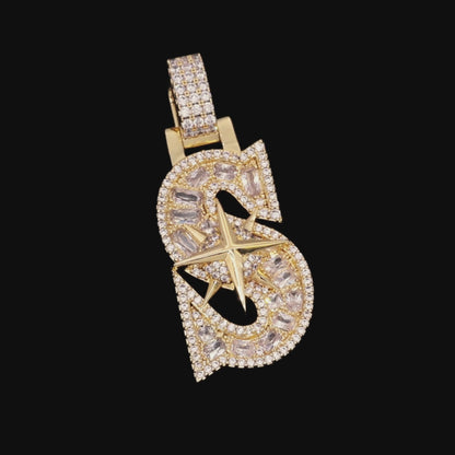 30MM Star Font Pendant