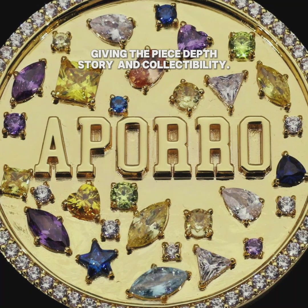 Custom Mosaic Name Medallion Pendant - 38mm