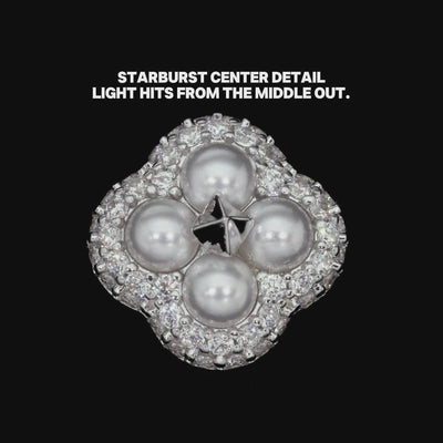 Starburst Pearl Stud Earring