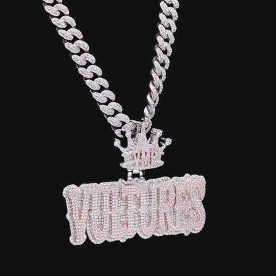 APORRO Premium Custom Two Tones Iced Name Pendant
