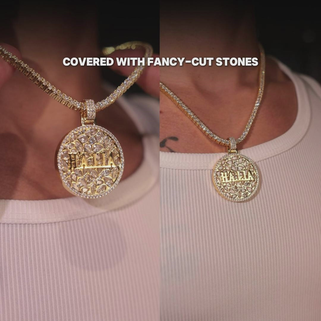 Custom Engraved Name Badge Pendant