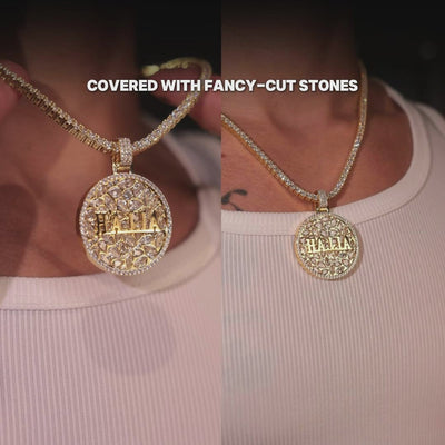 Custom Engraved Name Badge Pendant