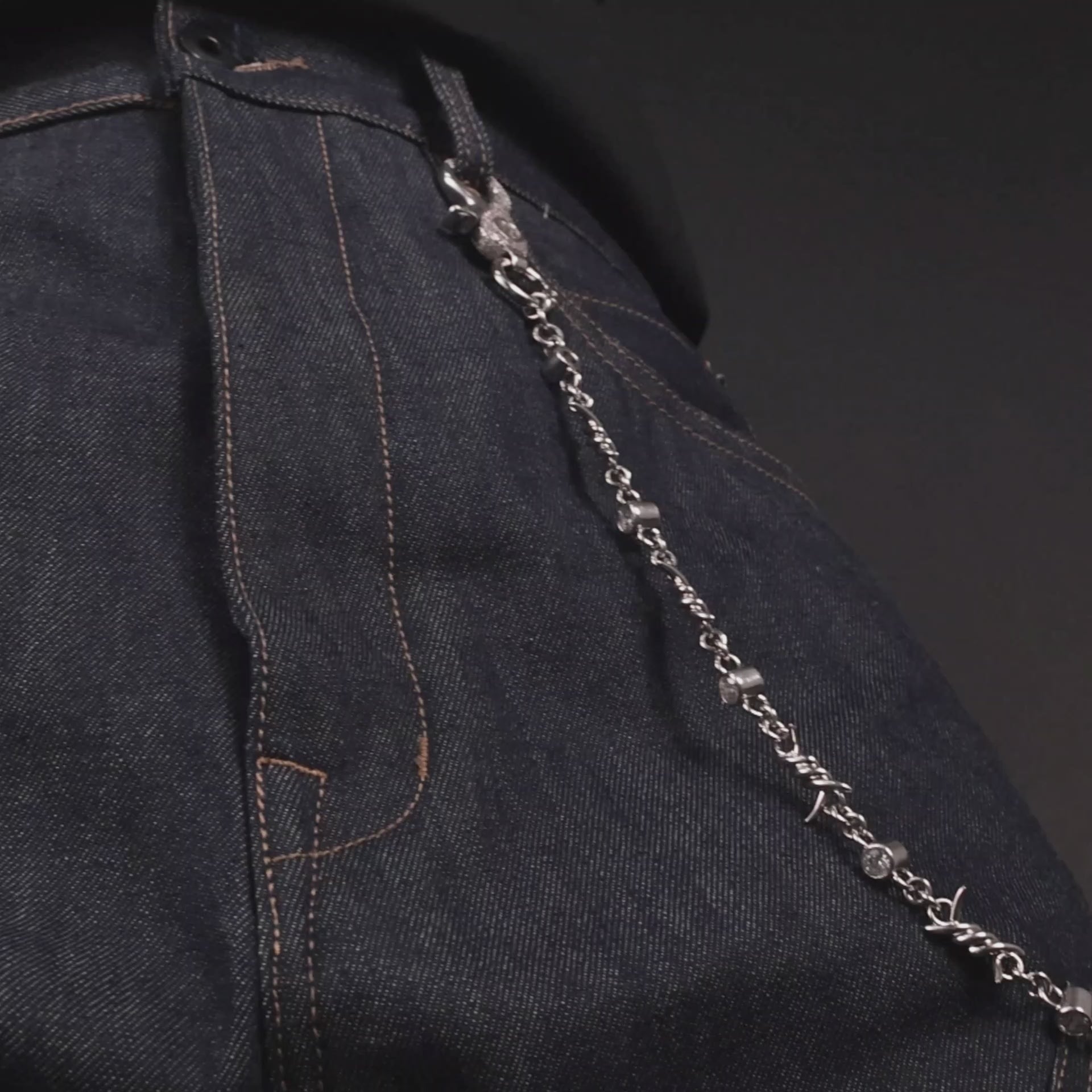 Thorned Brilliance Chain & Wallet Chain