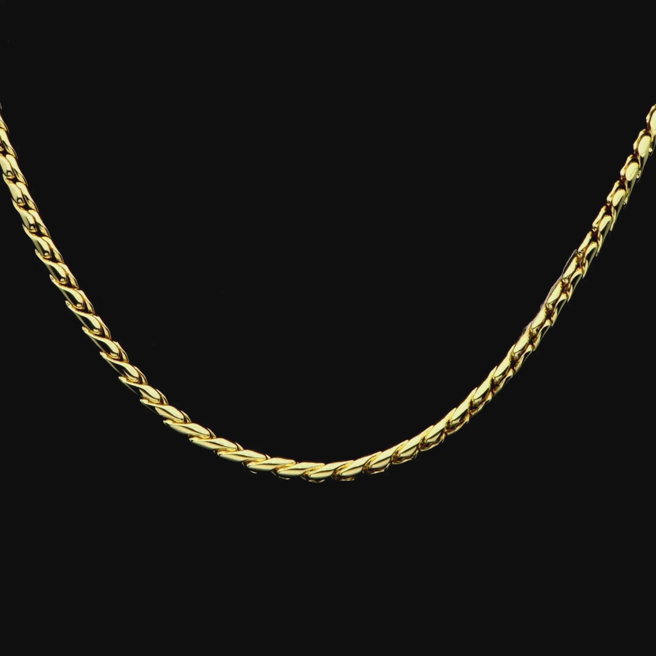Women's Franco Chain - White Gold