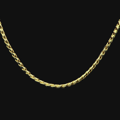 3.5mm Franco Chain - Yellow Gold
