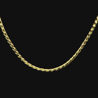 Women's Franco Chain - White Gold