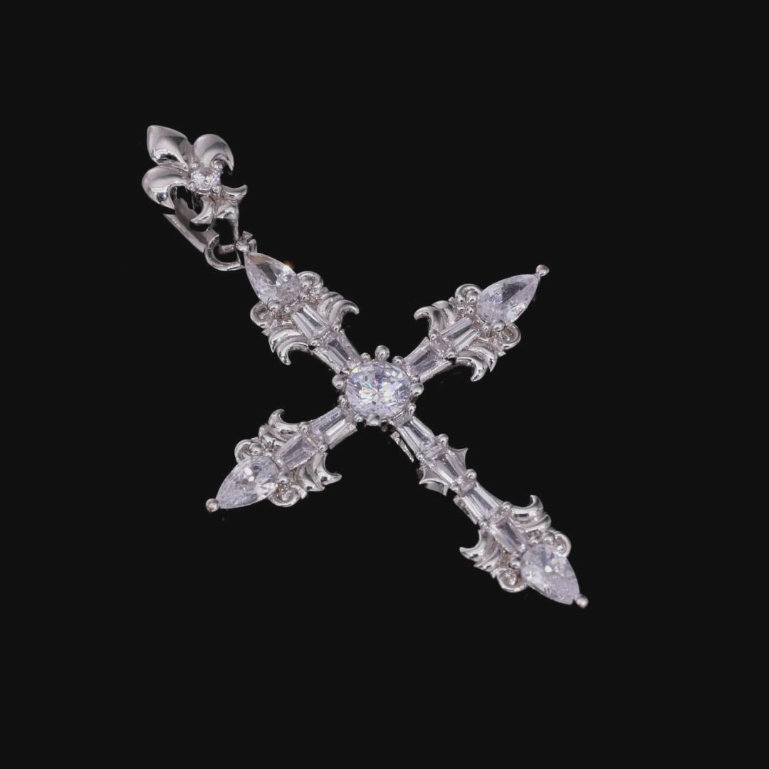 Modern Essentials Fleur Cross Pendant & Chain Set – APORRO