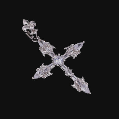 Modern Essentials Fleur Cross Pendant & Chain Set