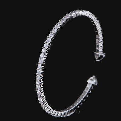 Multiple Spring Tennis Bangle Bracelet