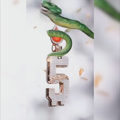 APORRO Premium Custom lnitial Pendant With Enamel