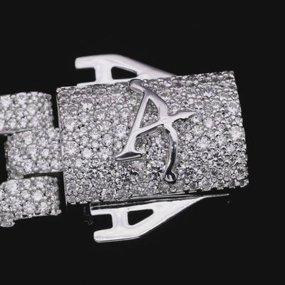 Moissanite Round Cut Cuban Link Chain - 19mm