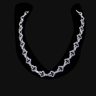 Brass Marquise Cut Mix Cross Chain - 12mm
