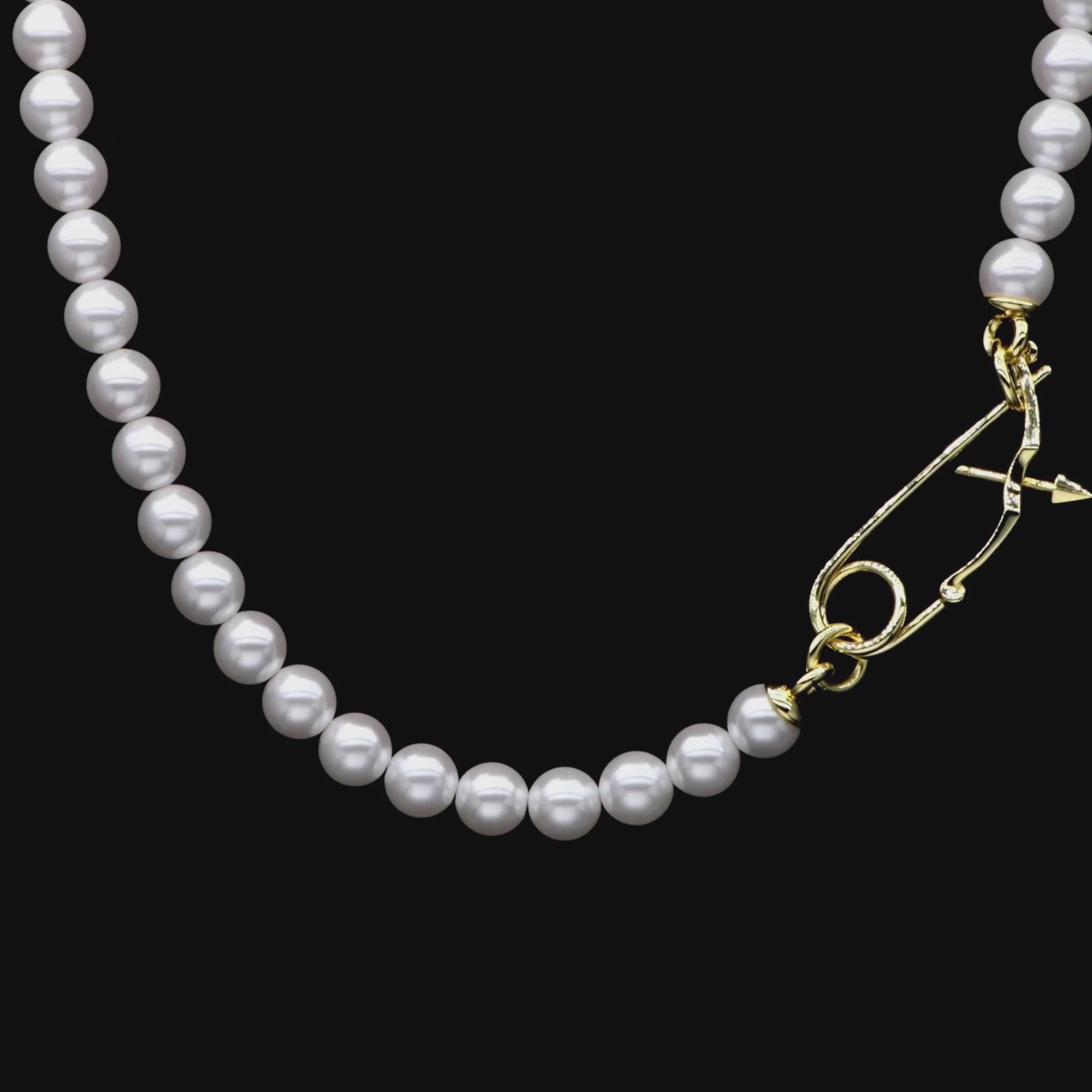 APORRO Pearl Clavicle Chain - 8mm