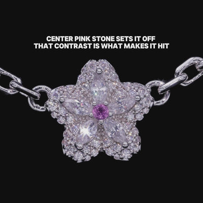Sparkling Cherry Blossom Necklace
