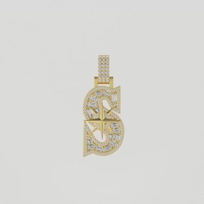 30MM Star Font Pendant