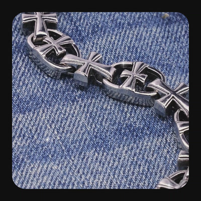 21" Crusader Link Chain & Wallet Chain - 12mm