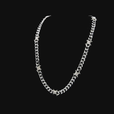 24" Thorned Cuban Wallet Chain