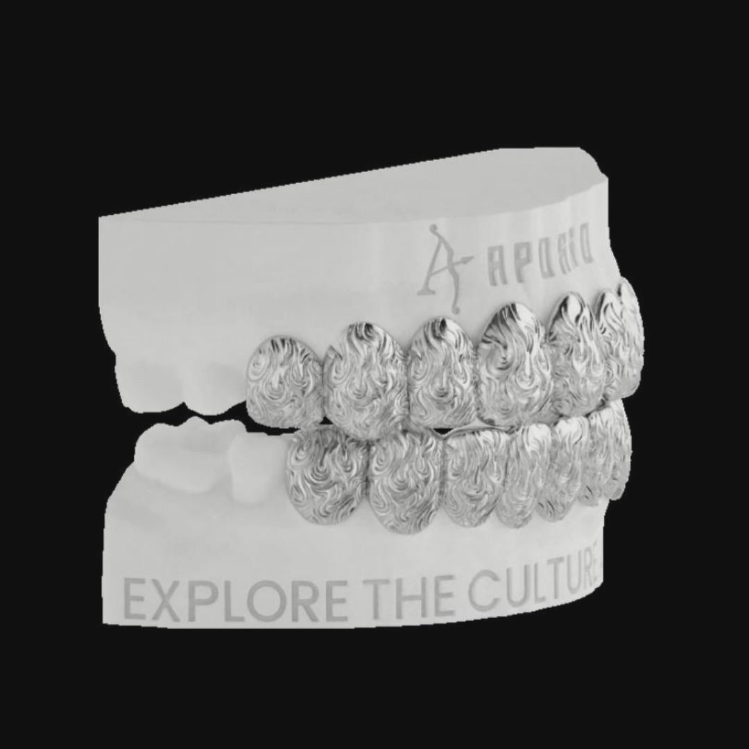 Custom Molten Flame Grillz