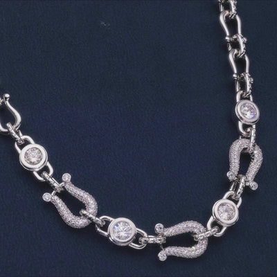 Horseshoe Fortune Crypto Necklace