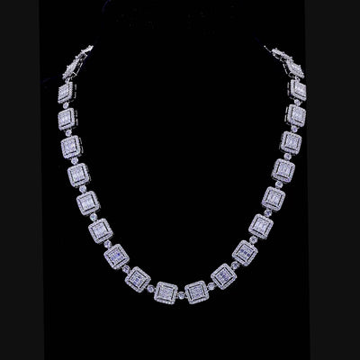 Baguette Cut Mix Tennis Chain - 10mm