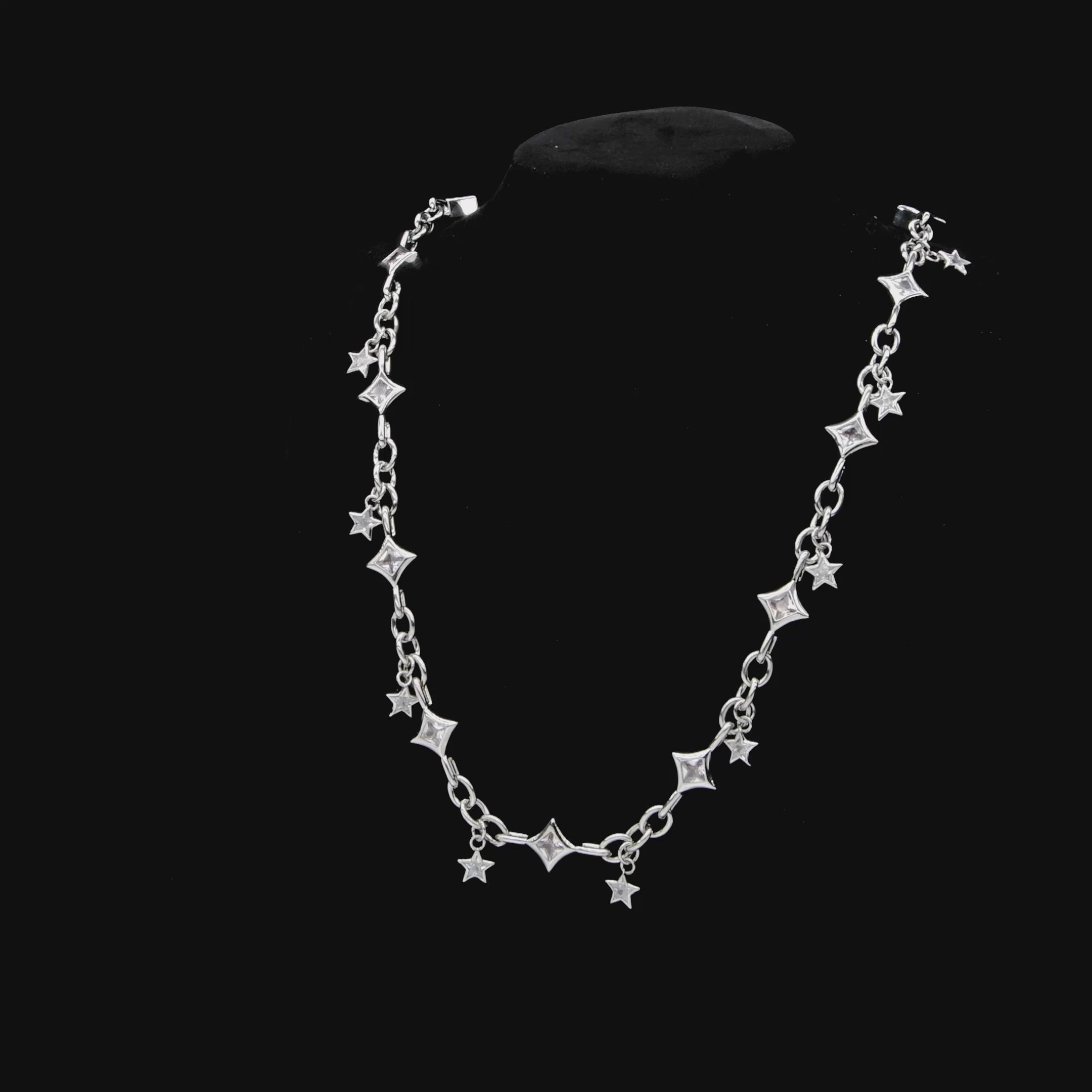 Moissanite Stellar Allure Chain & Wallet Chain