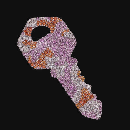 Camo Key Pendant - Pink Camo