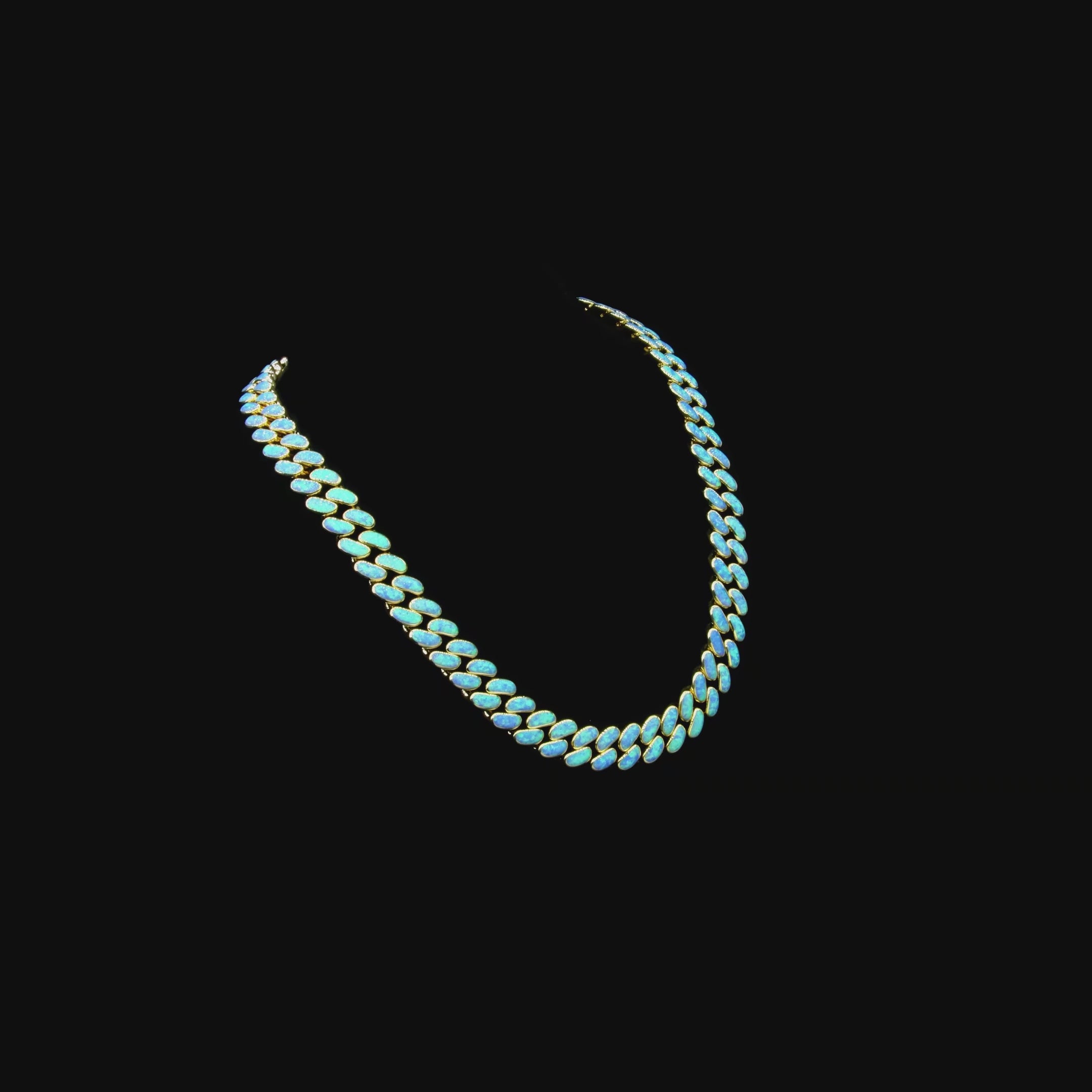 Custom 12mm Opal Cuban Chain